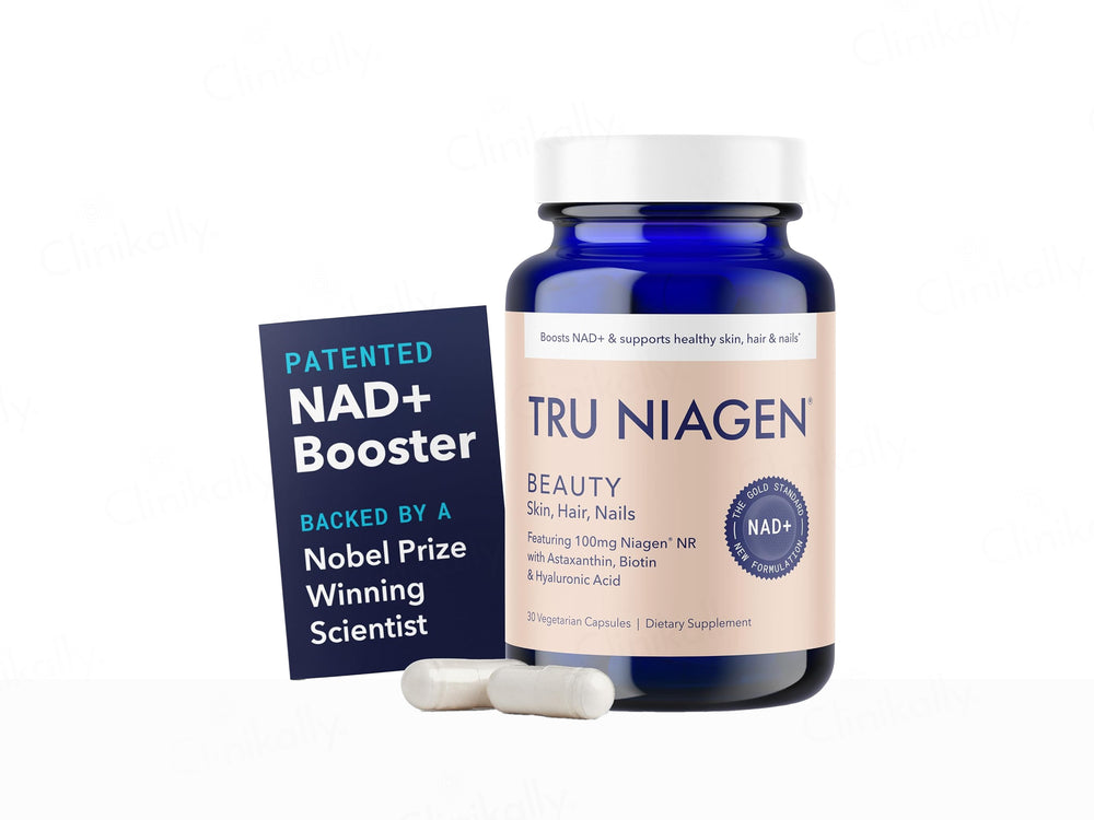 TRU Niagen Beauty Dietary Supplement Veg Capsule For Skin, Hair, Nails