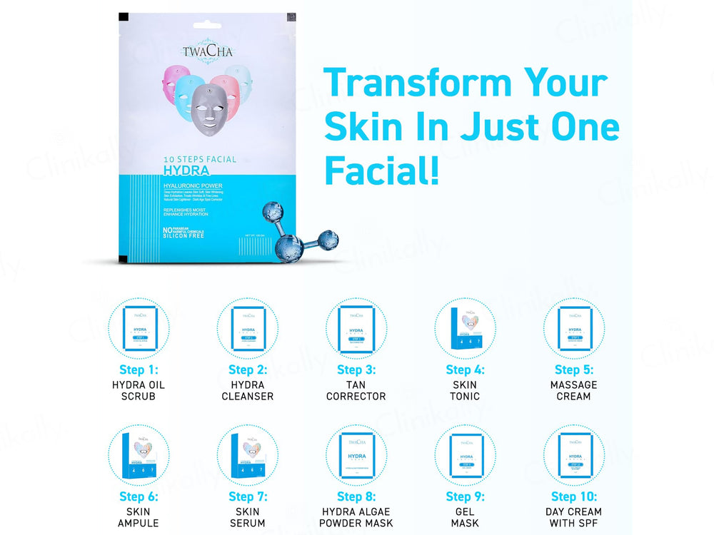 TWACHA 10 Steps Hydra Facial Kit