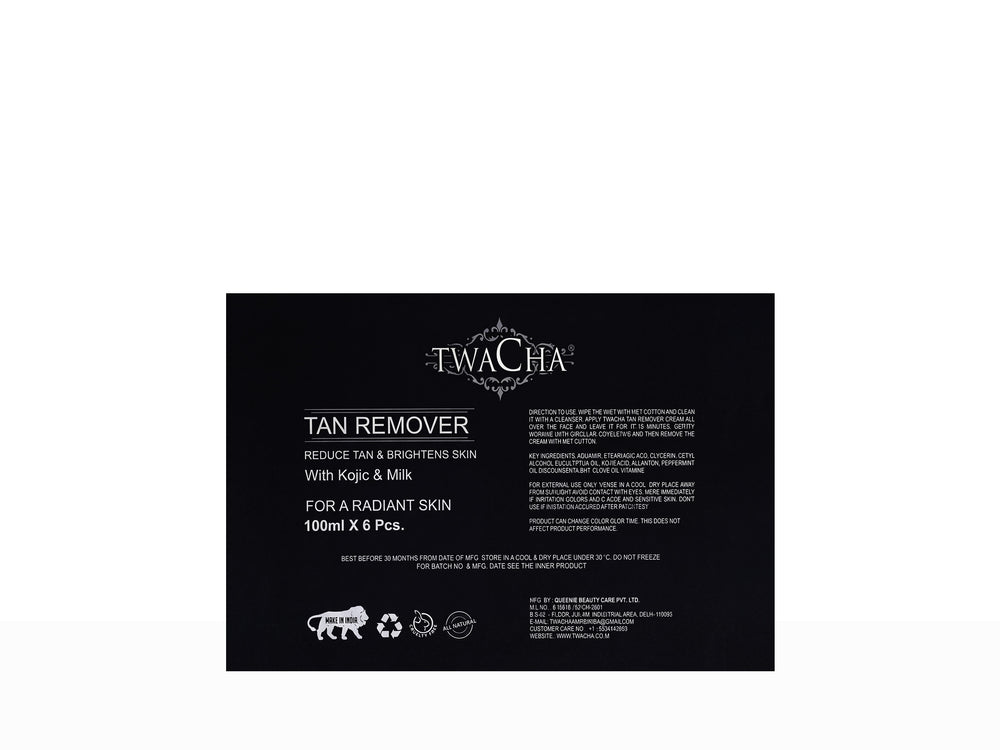 TWACHA Tan Remover Skin Brightening Cream