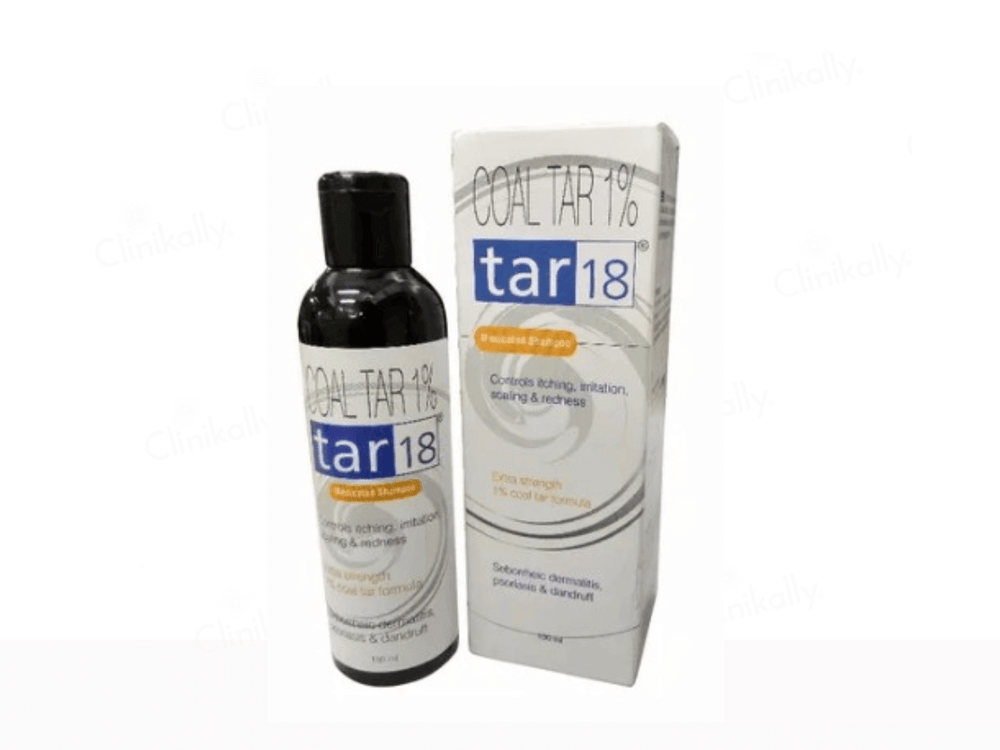 Tar 18 Medicated Shampoo with 1% Coal Tar - Clinikally