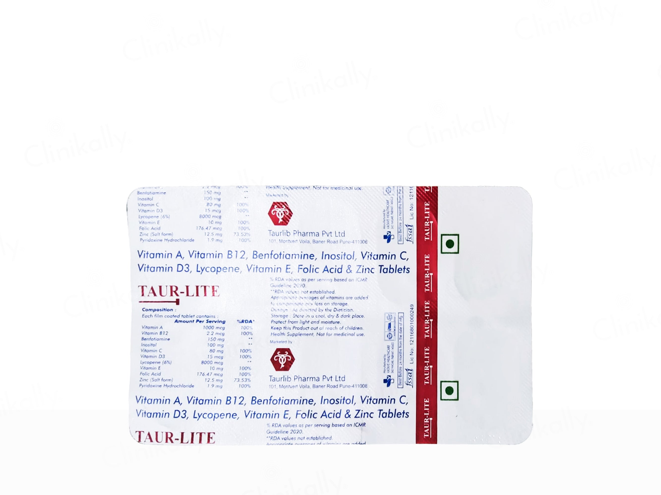 Taur-Lite Health Supplement Tablet