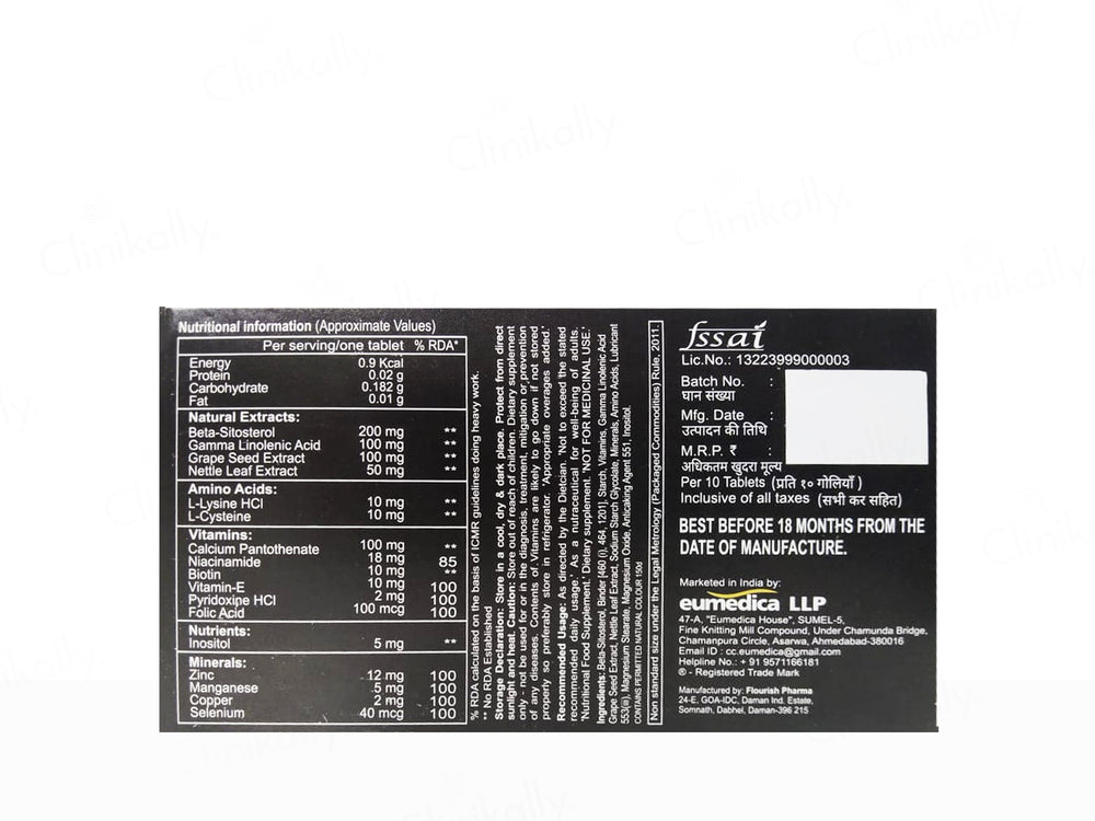 Telogain-Max Nutraceutical Hair Tablet