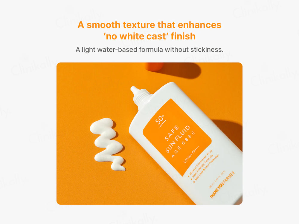 Thank You Farmer Safe Sun Fluid Age 0880 Sunscreen SPF 50+ PA++++