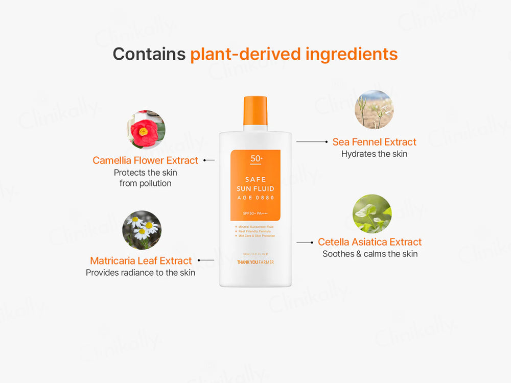 Thank You Farmer Safe Sun Fluid Age 0880 Sunscreen SPF 50+ PA++++