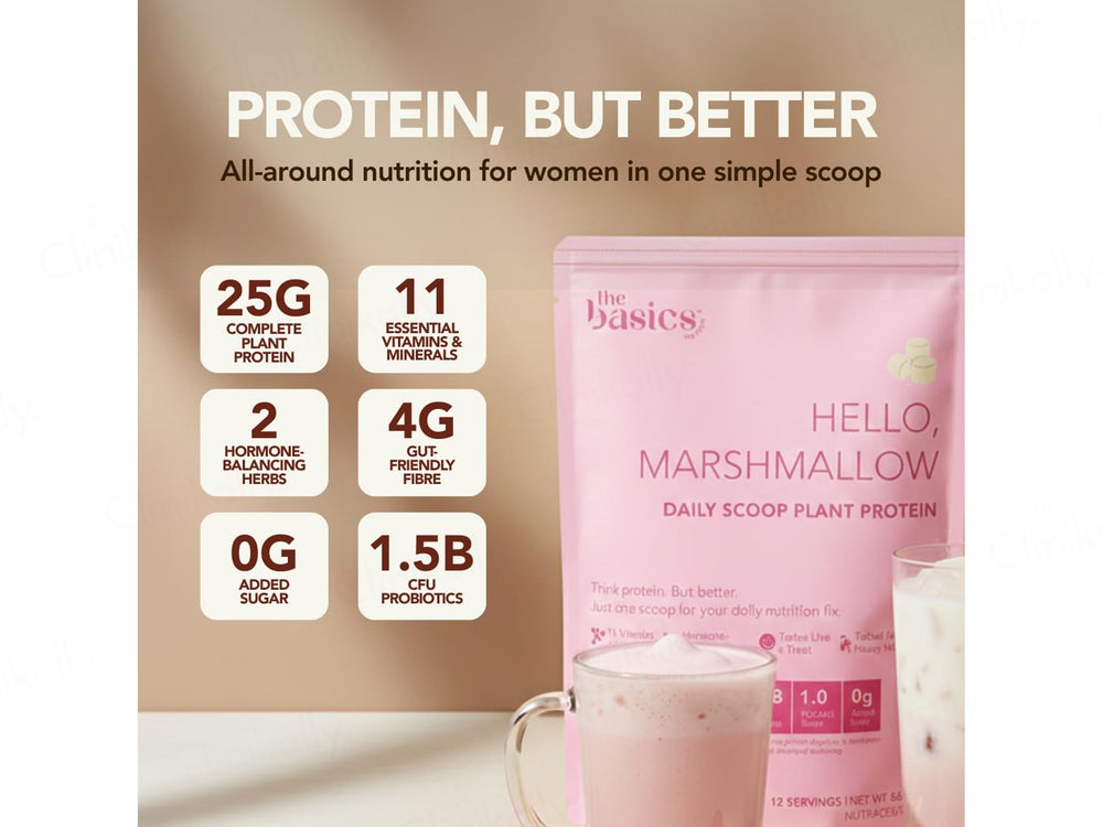 The Basics Woman Hello, Marshmallow Daily Scoop Plant Protein Powder