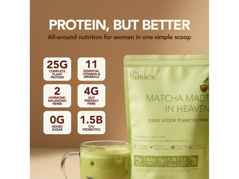 The Basics Woman Matcha Made In Heaven Daily Scoop Plant Protein Powder