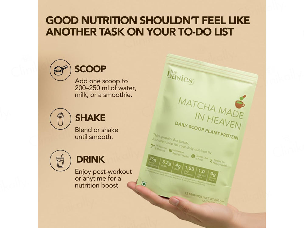 The Basics Woman Matcha Made In Heaven Daily Scoop Plant Protein Powder