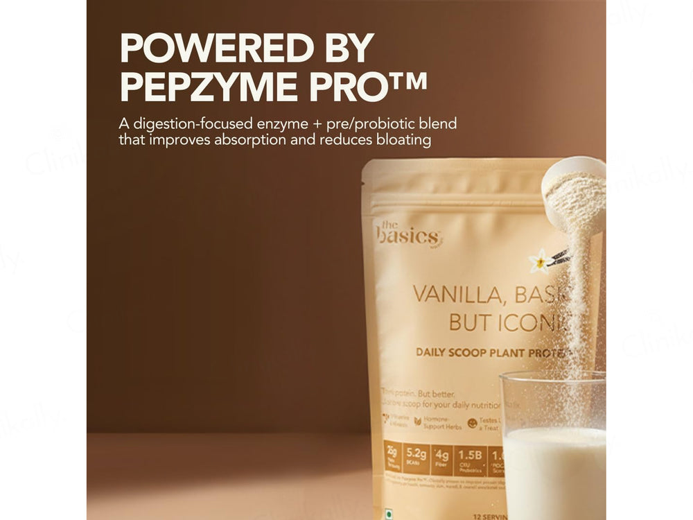 The Basics Woman Vanilla, Basic But Iconic Daily Scoop Plant Protein Powder
