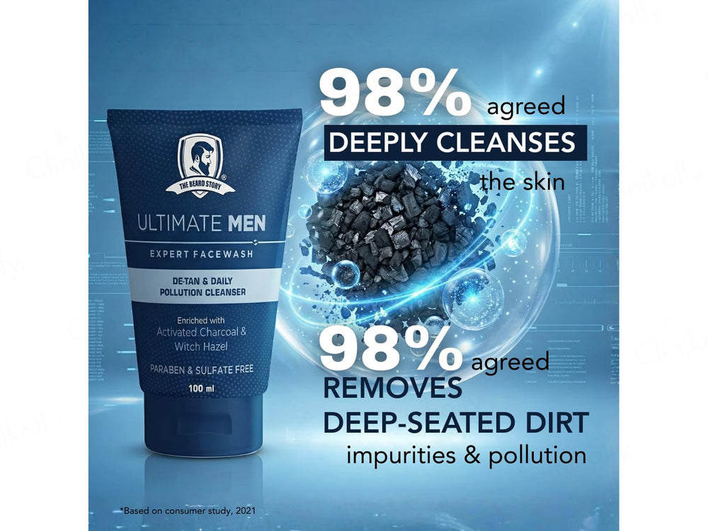 The Beard Story Ultimate Men Expert De-Tan Facewash