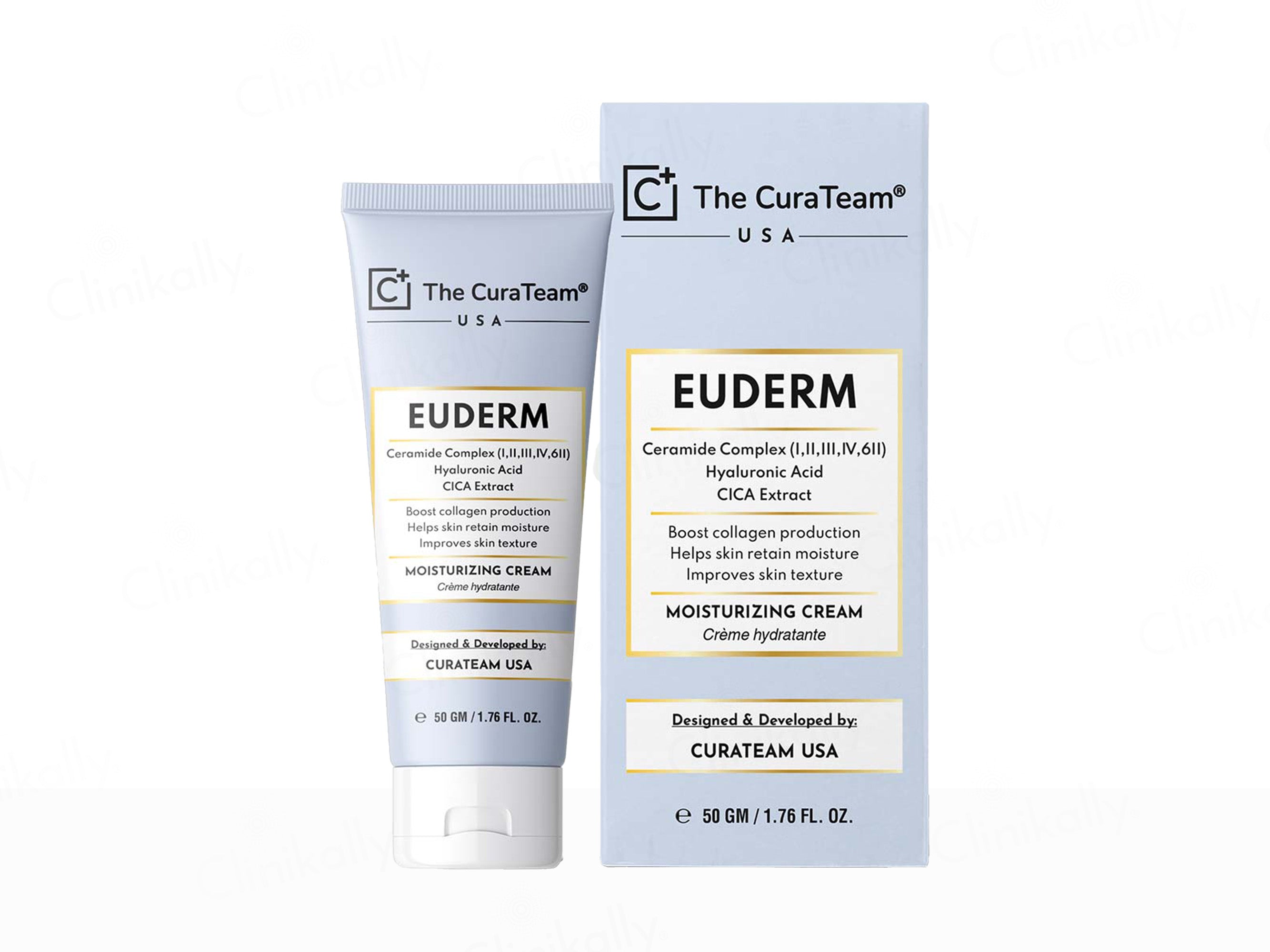 The CuraTeam Euderm Ceramide Hydration Moisturizing Cream