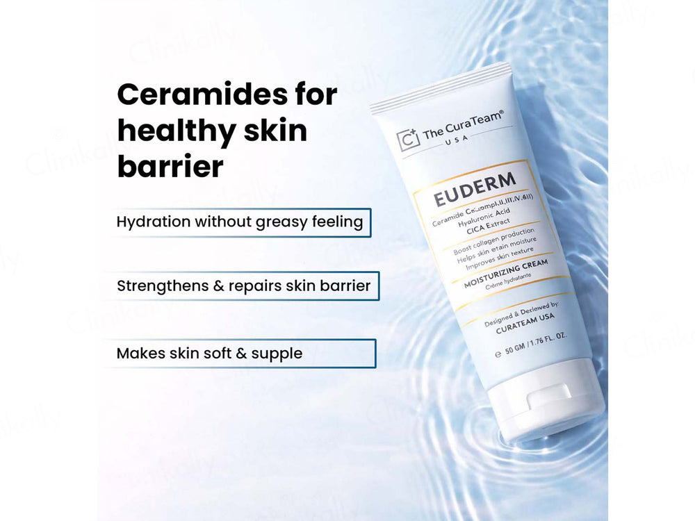 The CuraTeam Euderm Ceramide Hydration Moisturizing Cream