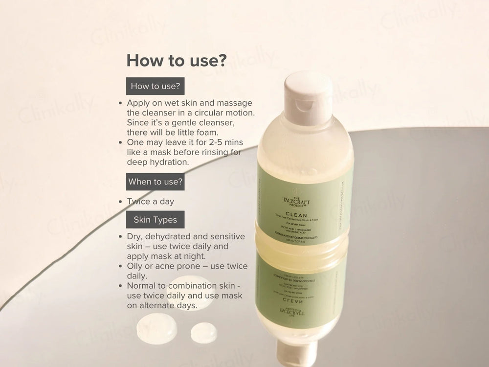 The Facecraft Project Clean Gentle Face Wash & Mask