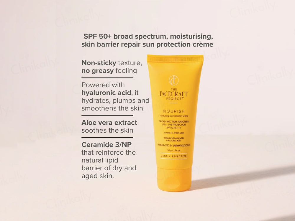 The Facecraft Project Nourish Moisturizing Sun Protection Cream SPF 50 PA+++