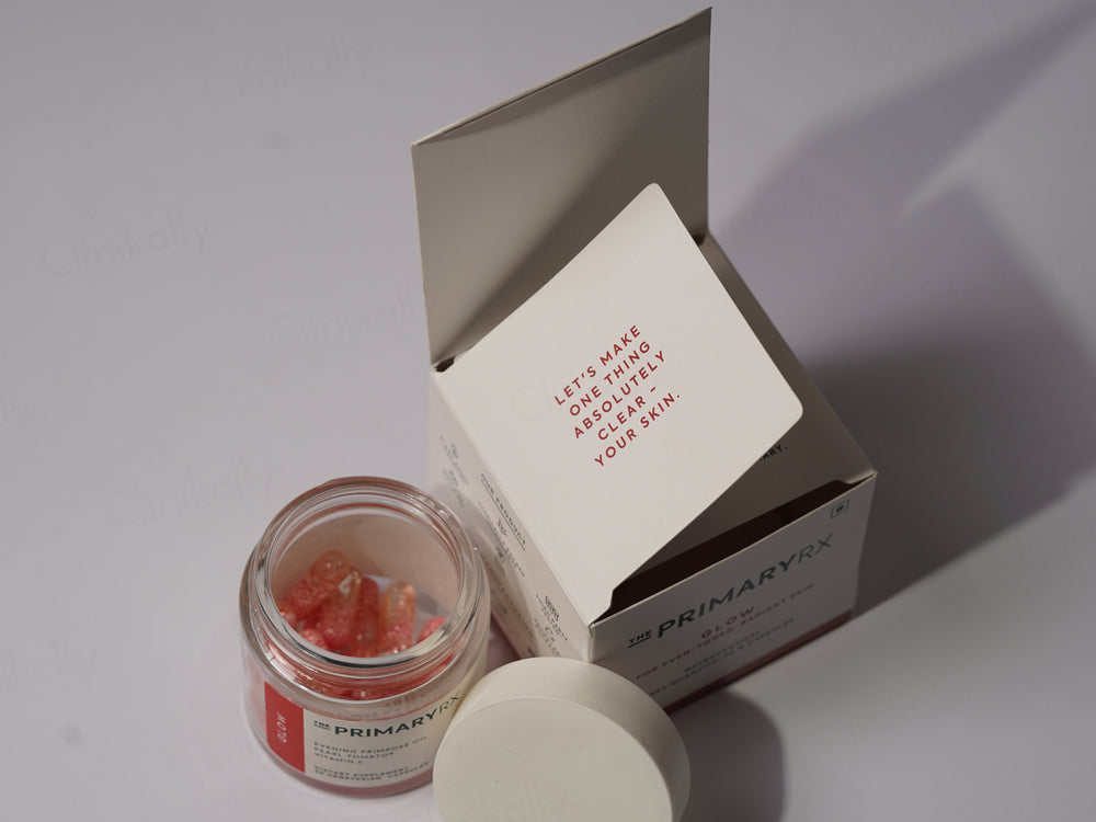 The PrimaryRx Glow Nutraceutical Capsule For Even-Toned & Radiant Skin