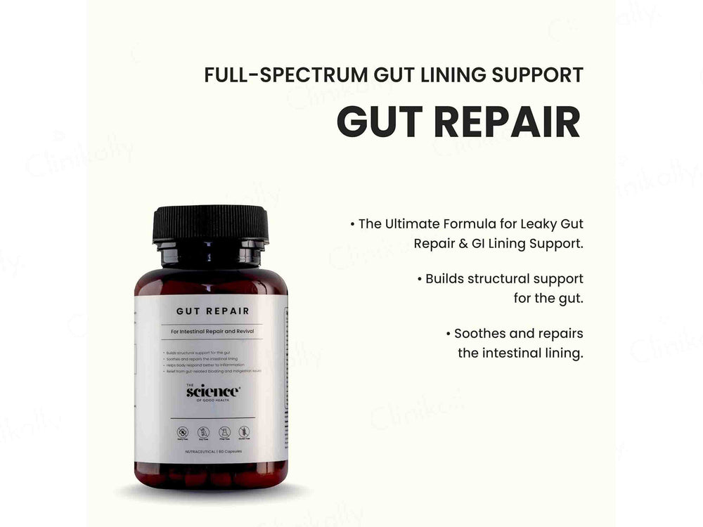 The Science Of Good Health Gut Repair Nutraceutical Capsule