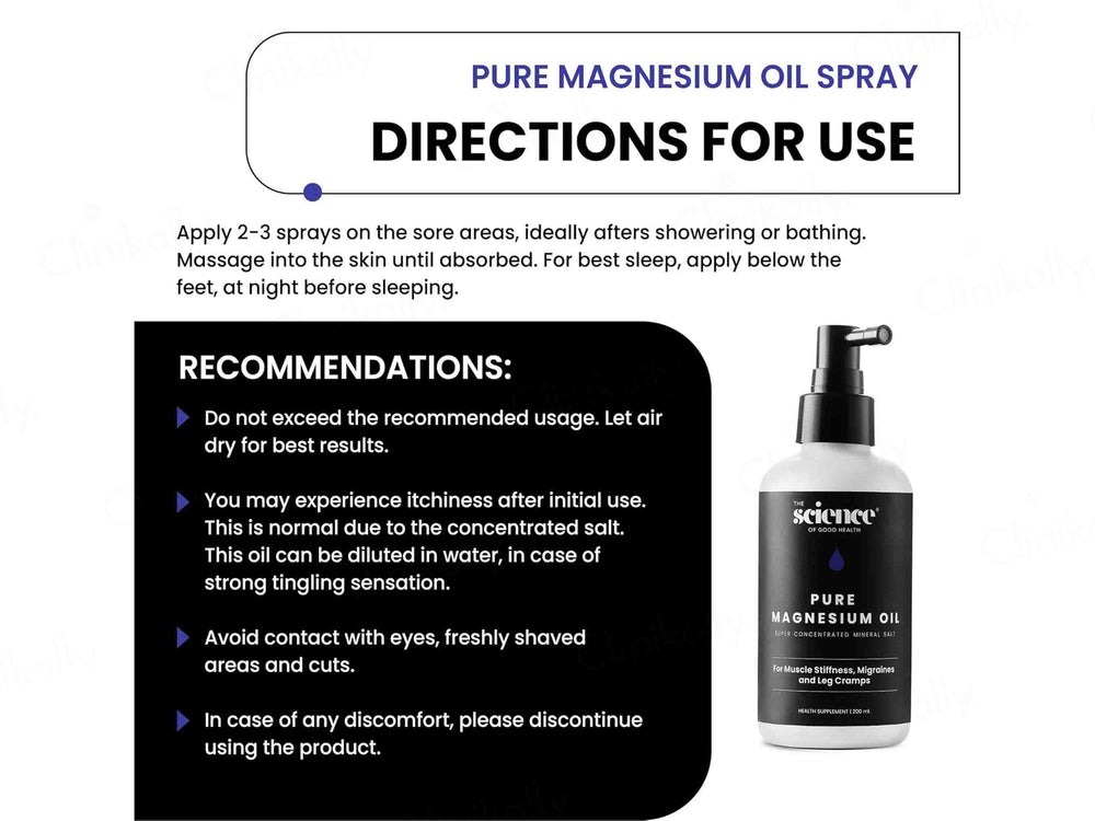 The Science Of Good Health Pure Magnesium Oil