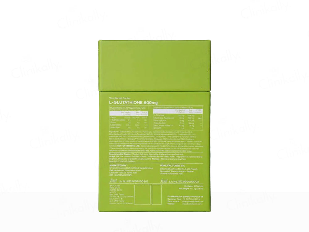 Therefore I'm Advance L-Glutathione 600mg Supplement Sachet