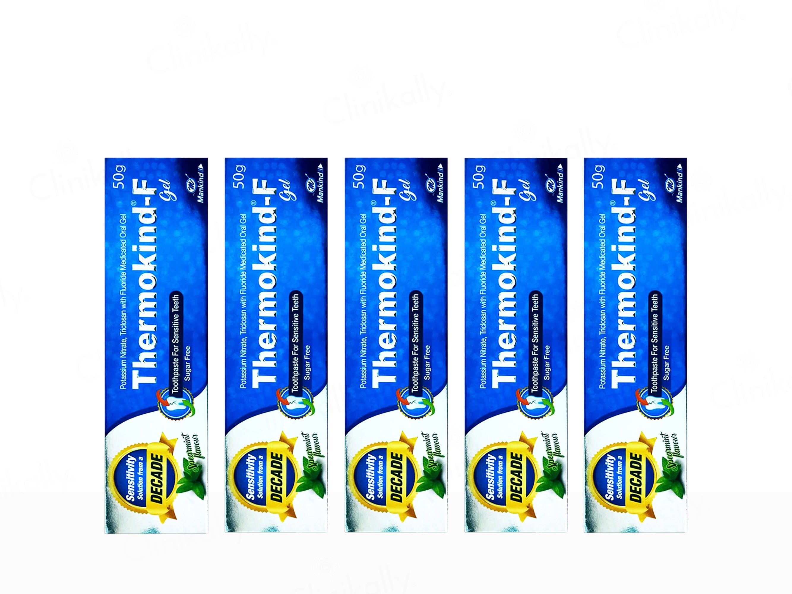 Thermokind-F Sugar Free Toothpaste Gel - Spearmint Flavour