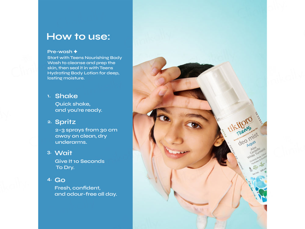 Tikitoro Teens Deo Mist - Aqua