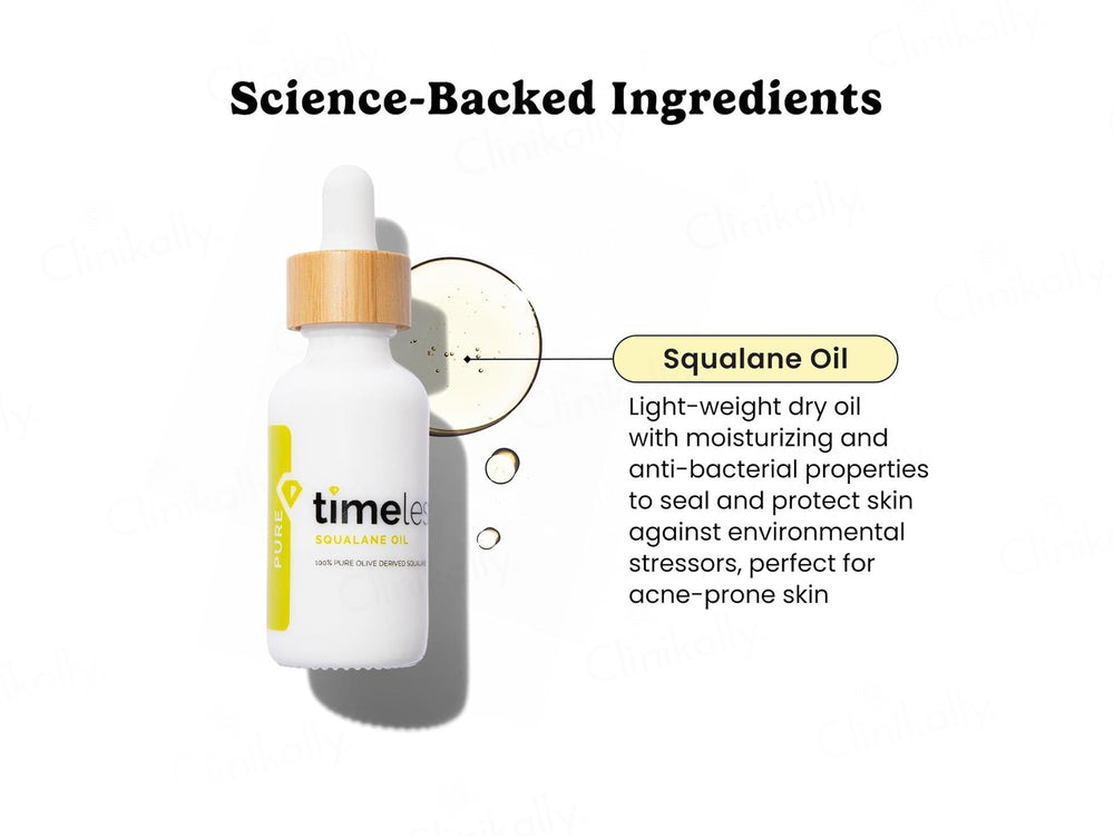 Timeless Skin Care 100% Pure Squalane Face Oil