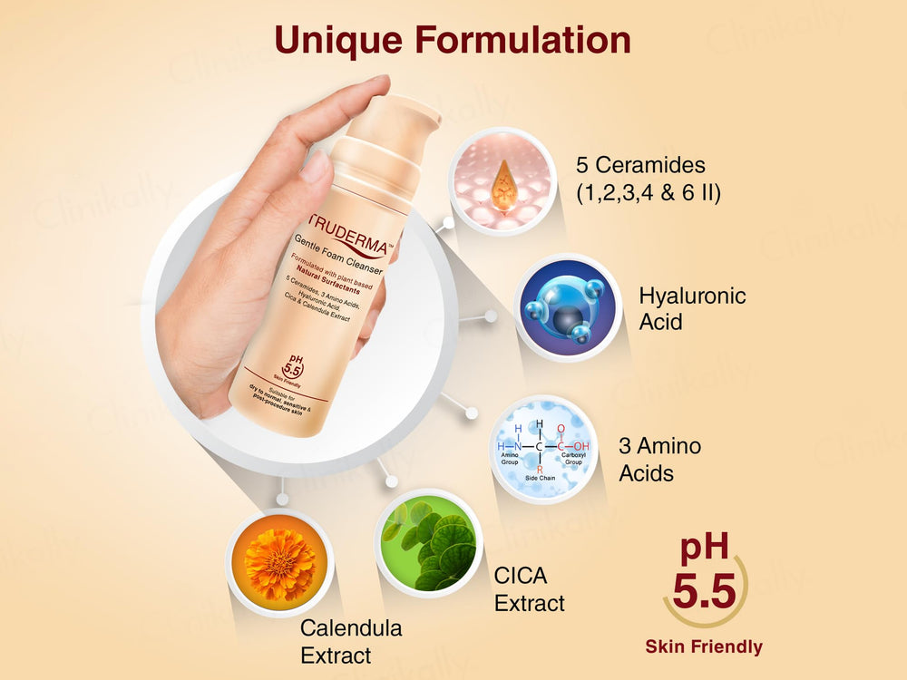 Truderma Gentle Foam Cleanser
