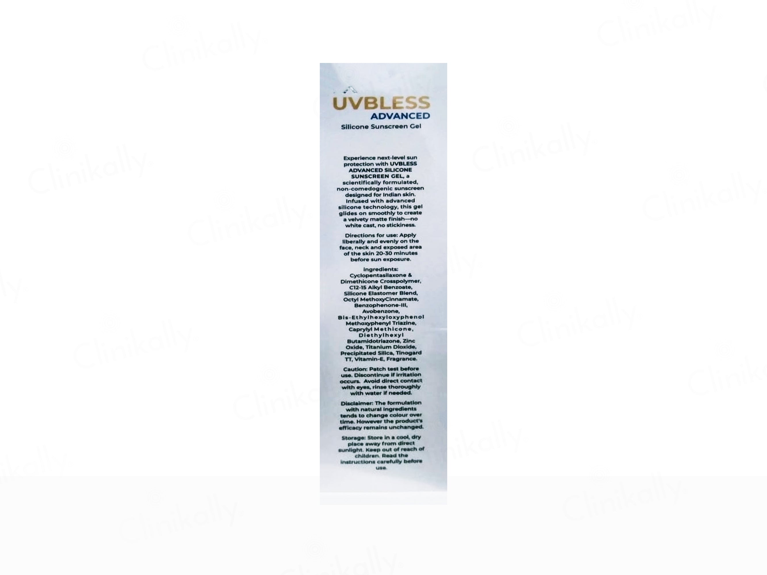 UVBless Advanced Silicone Sunscreen Gel SPF 50+ PA++++