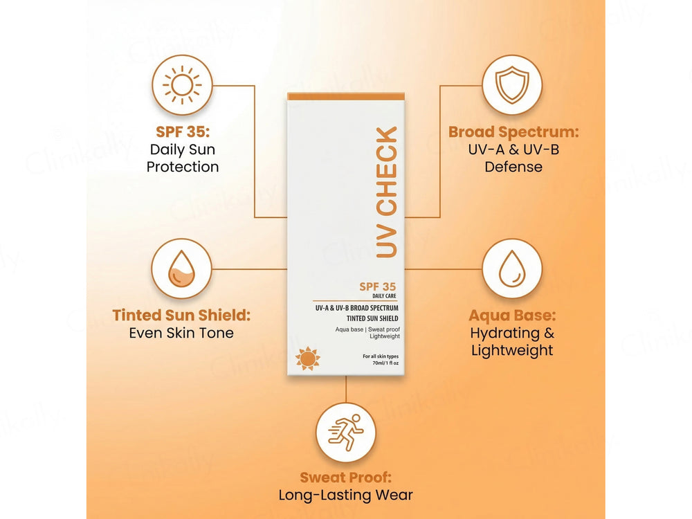 UV Check Tinted Sun Shield Lightweight Sunscreen SPF 35