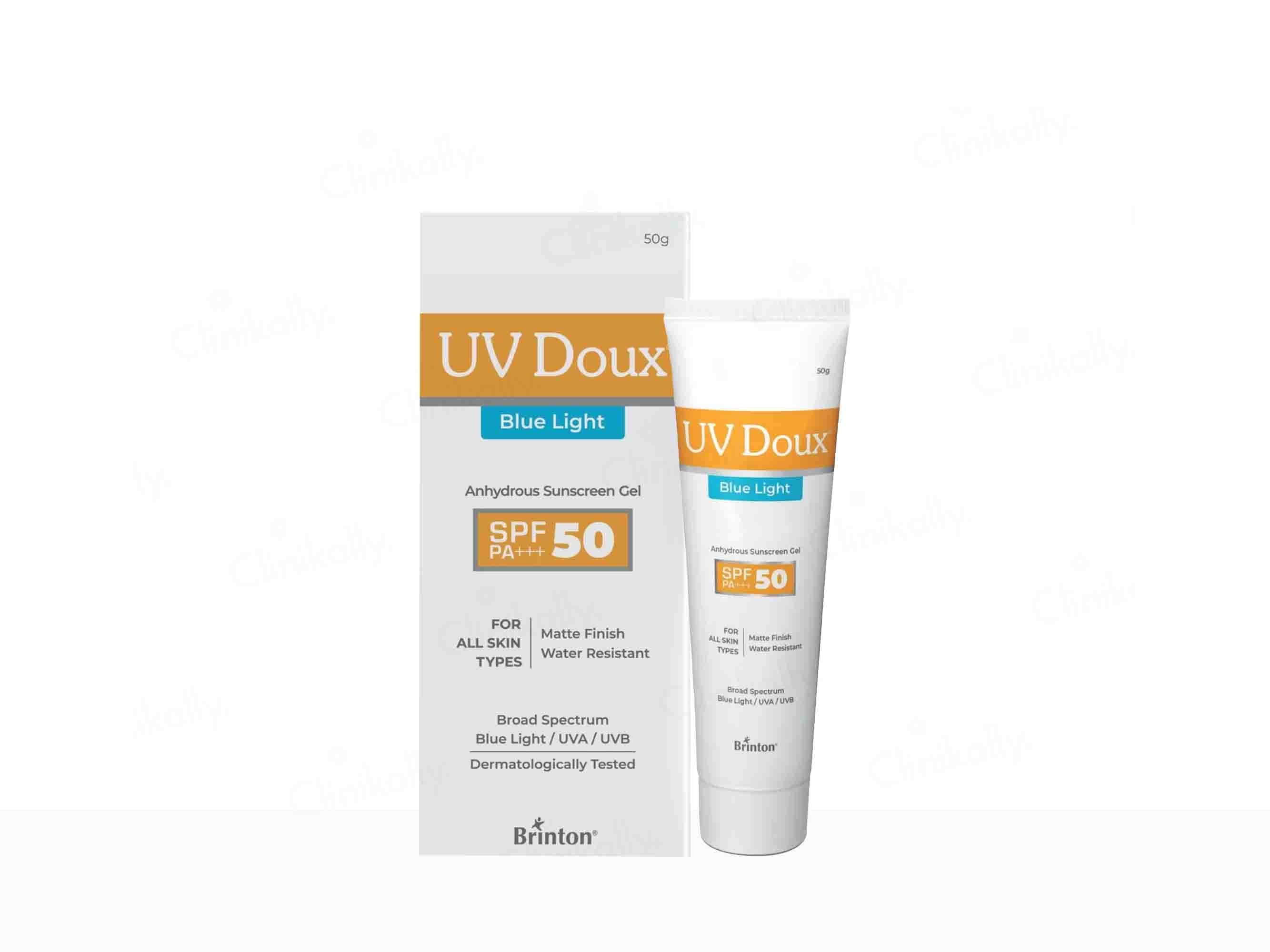 UV Doux Blue Light Anhydrous Sunscreen Gel SPF 50 PA+++