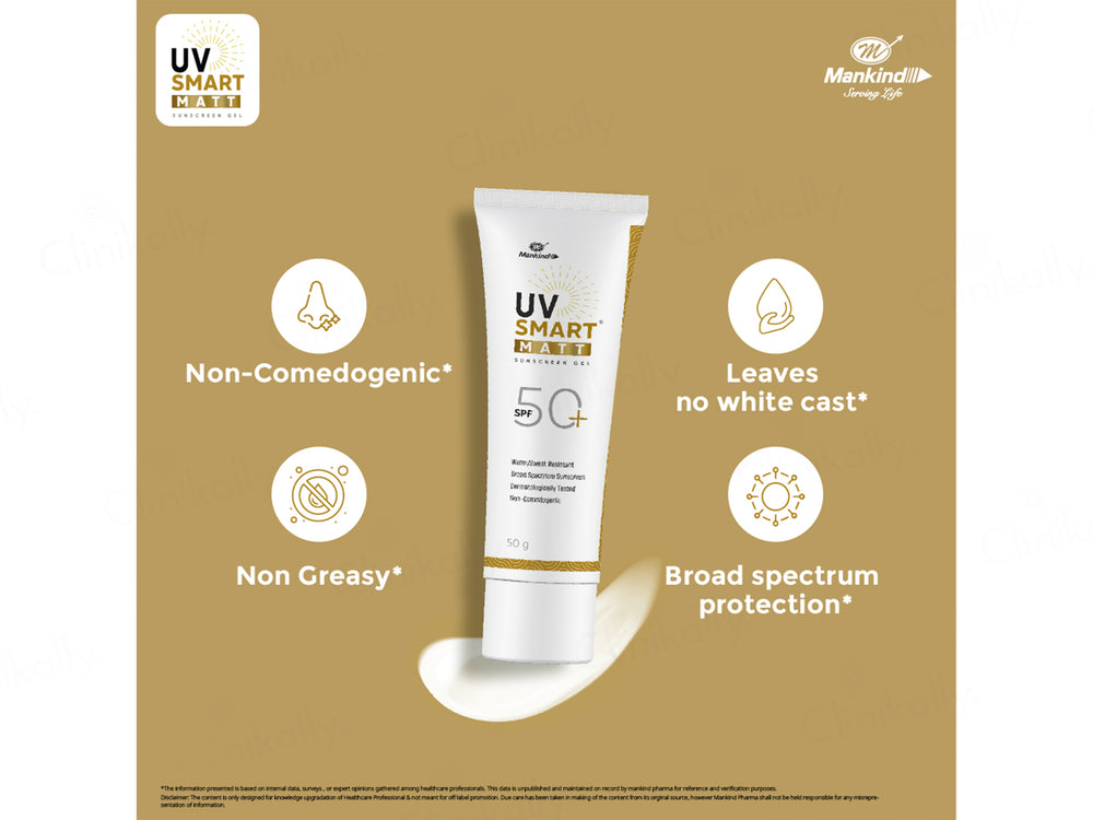 UV Smart Matt Sunscreen Gel SPF 50+