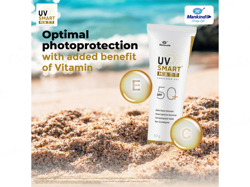 UV Smart Matt Sunscreen Gel SPF 50+