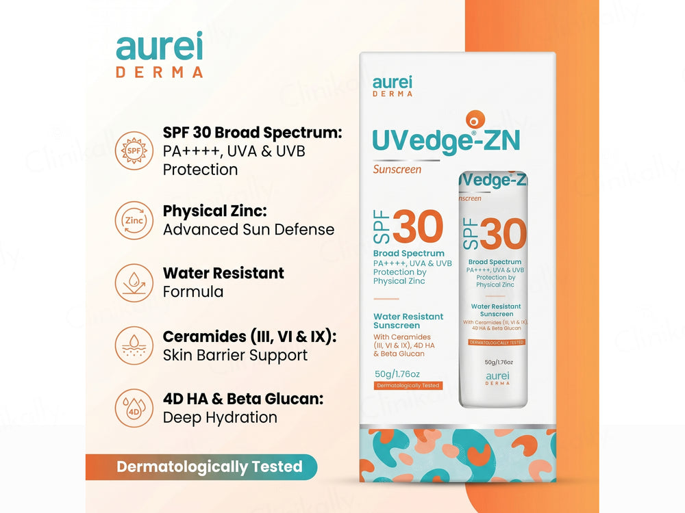 UVedge-ZN Water Resistant Sunscreen SPF 30 PA++++