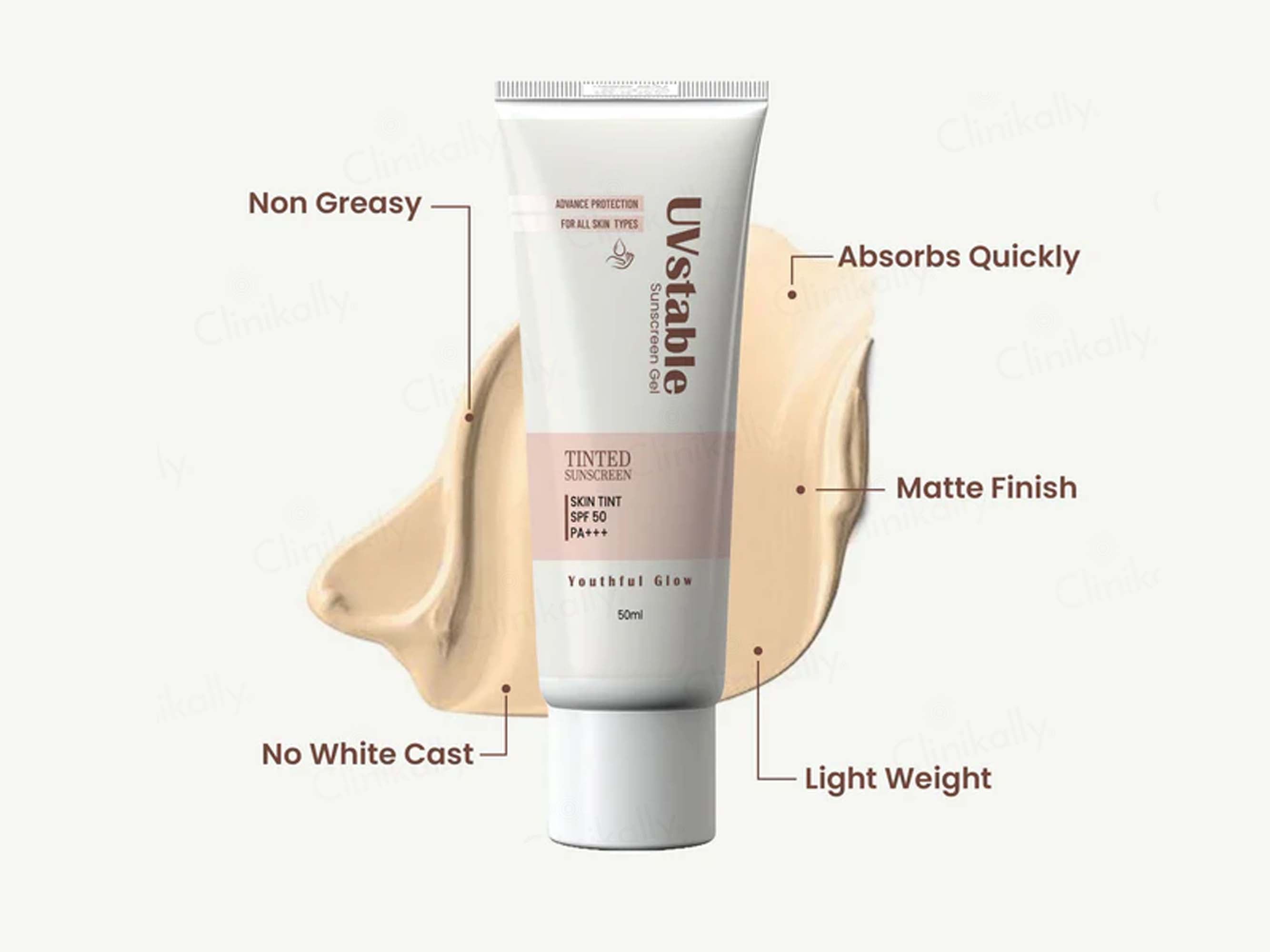 Buy UVstable Tinted Sunscreen Gel SPF 50 PA+++ Online at Best Price ...