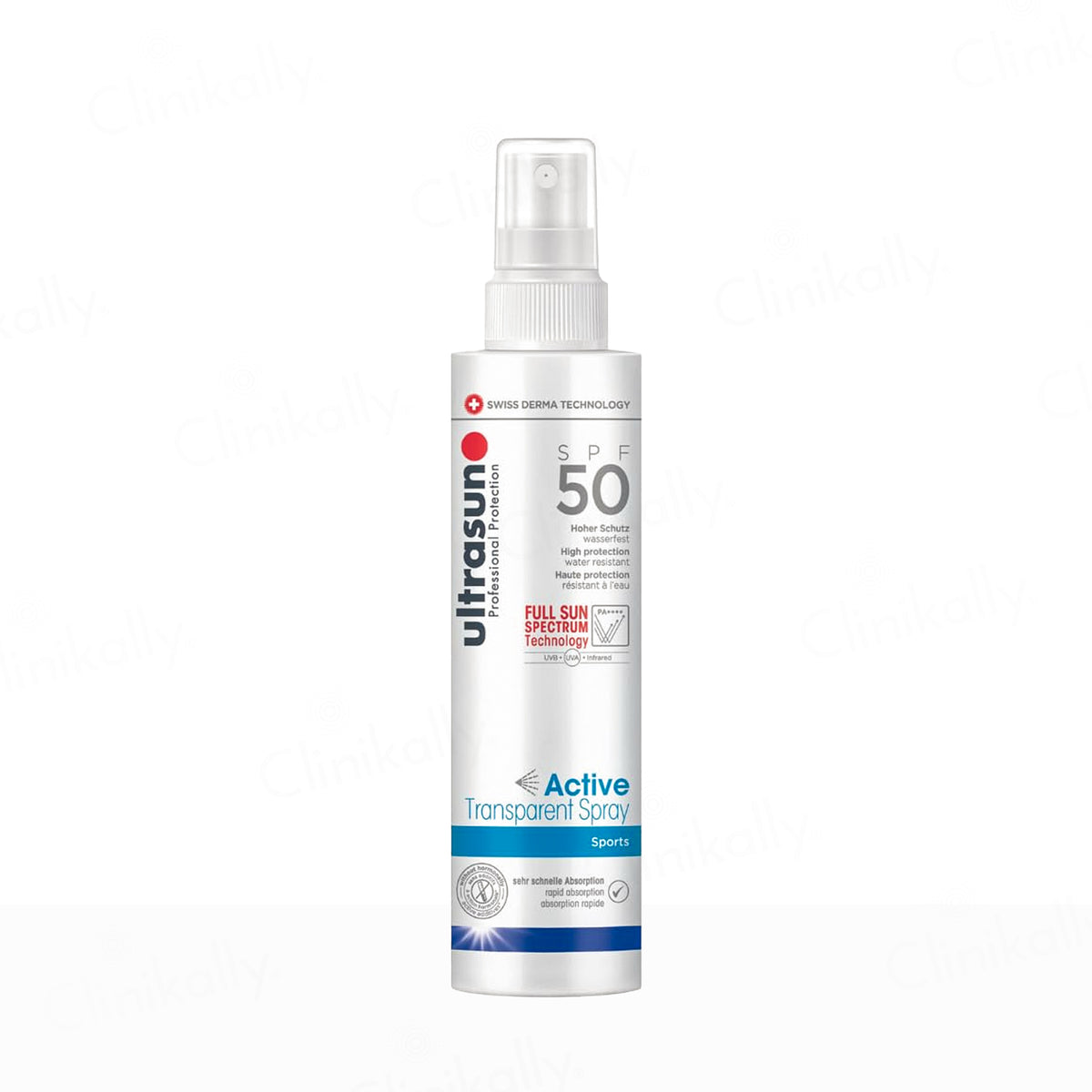 Buy Ultrasun Active Transparent Sports Spray Sunscreen SPF 50