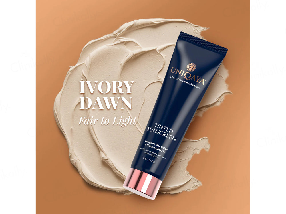 Uniqaya Tinted Sunscreen SPF 50 PA+++ (Ivory Dawn - Fair to Light)
