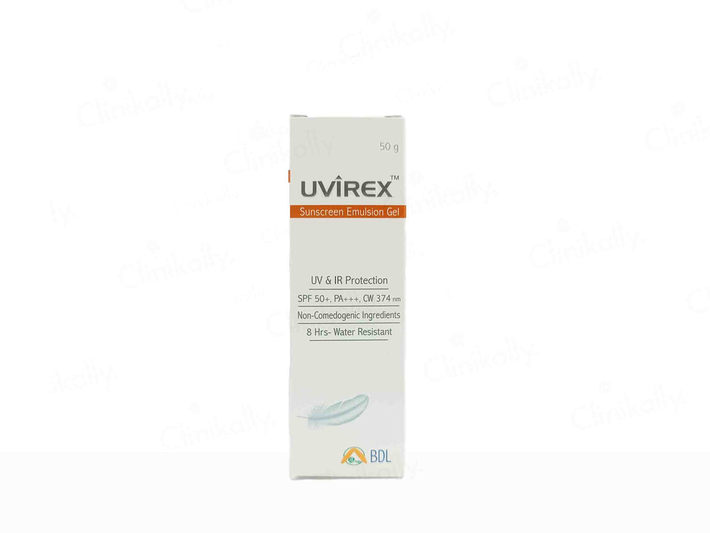Uvirex Sunscreen Emulsion Gel SPF 50+ - Clinikally