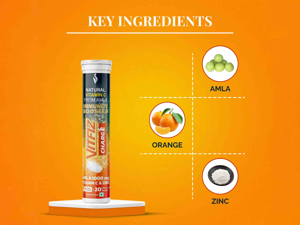 VitFiz Charge Effervescent Tablet - Clinikally