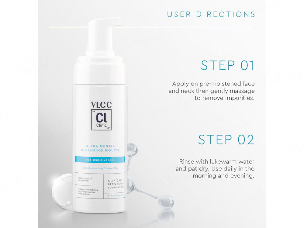 VLCC Clinic Ultra Gentle Cleansing Mousse For Sensitive Skin