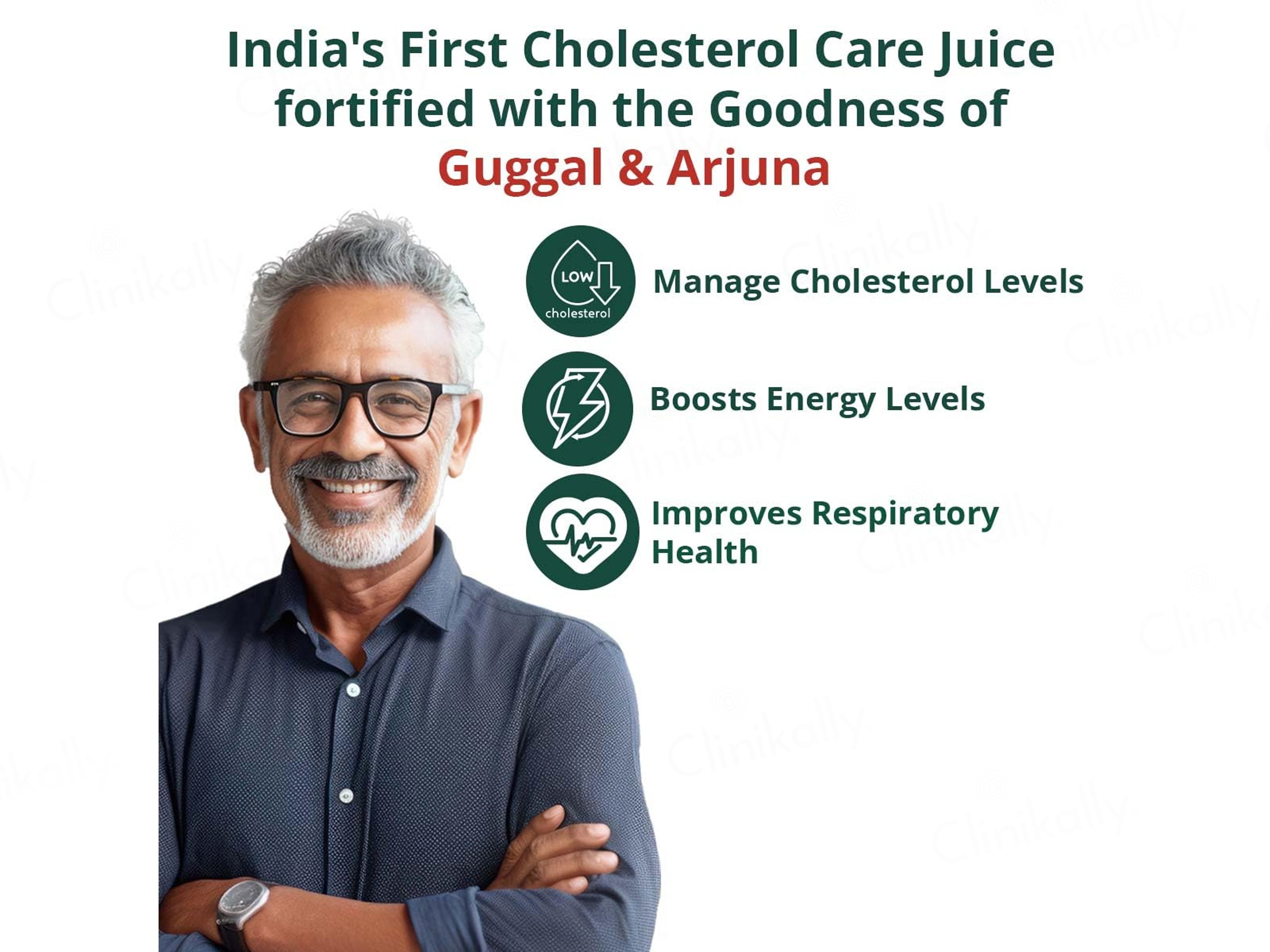 Vansaar 45+ Healthy Heart Cholesterol Balance Supplement Juice