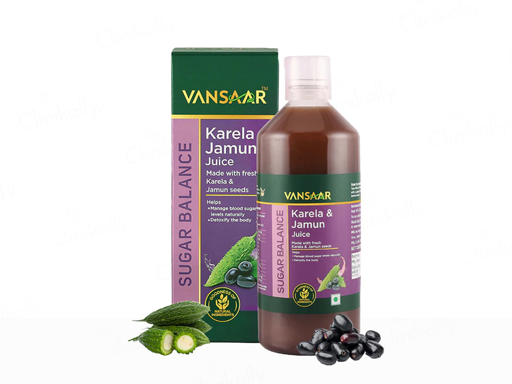 Vansaar 45+ Sugar Balance Karela Jamun Supplement Juice