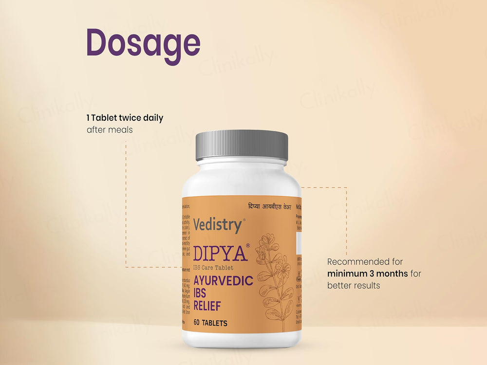 Vedistry Dipya Ayurvedic IBS Relief Tablet