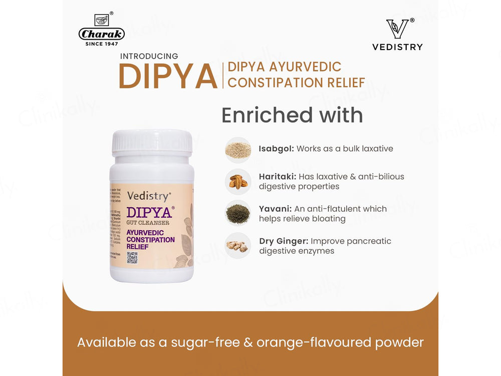 Vedistry Dipya Gut Cleanser Ayurvedic Constipation Relief Powder