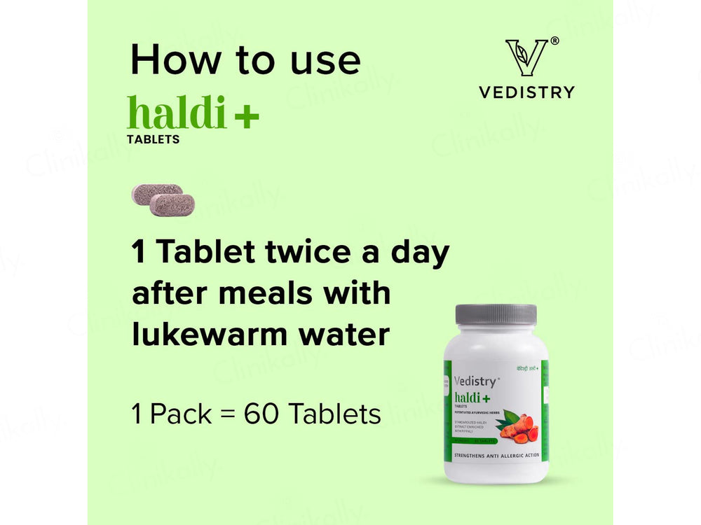 Vedistry Haldi+ Ayurvedic Tablet