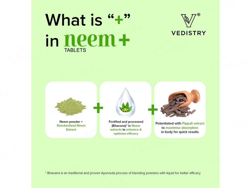 Vedistry Neem+ Ayurvedic Tablet