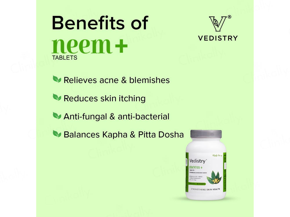Vedistry Neem+ Ayurvedic Tablet