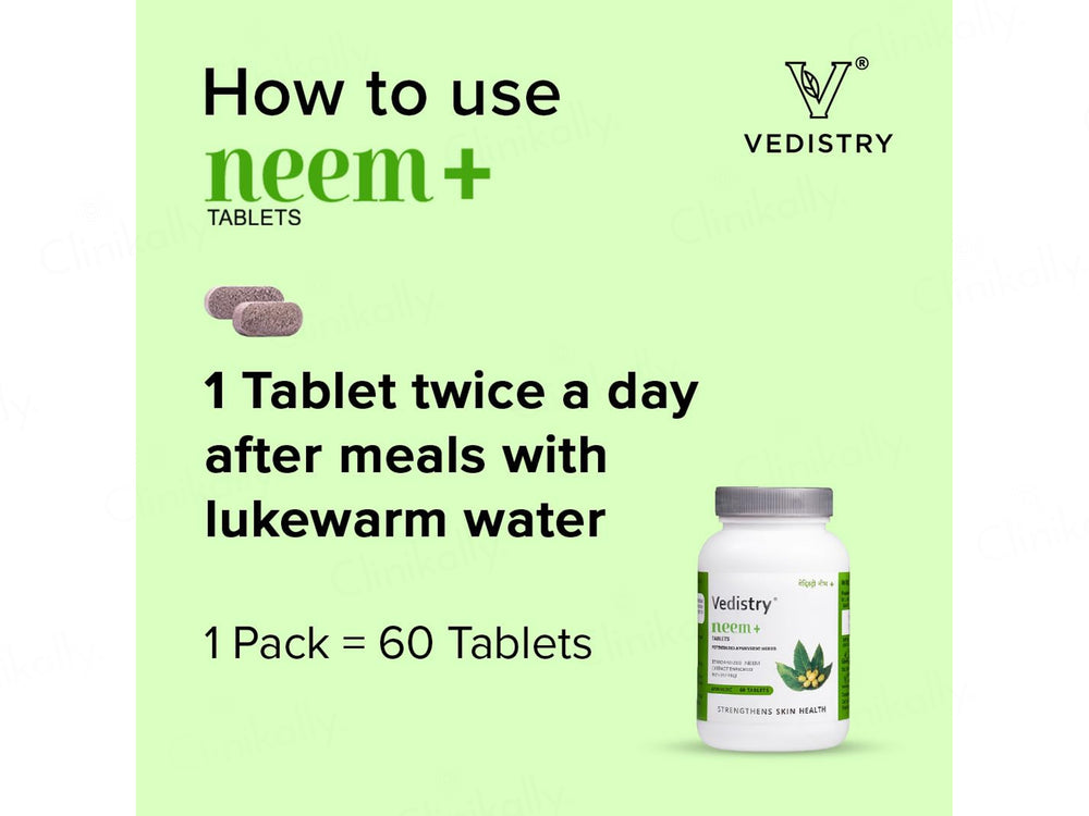 Vedistry Neem+ Ayurvedic Tablet
