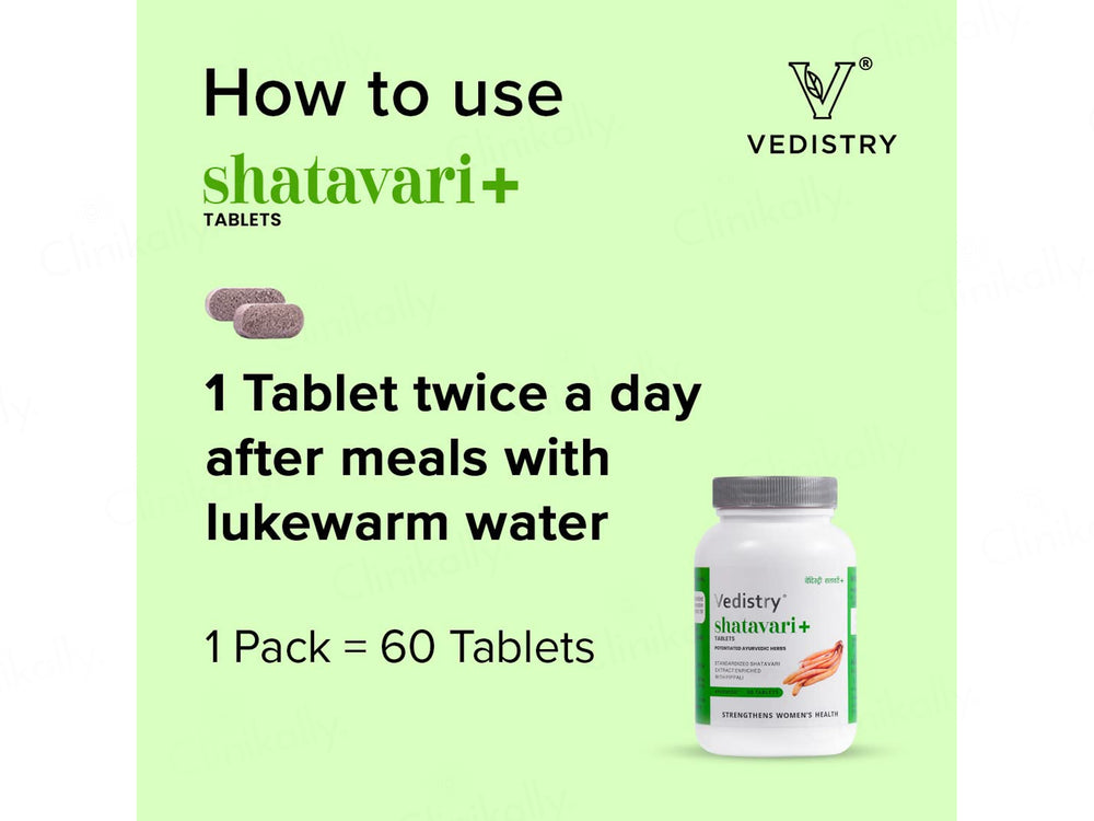 Vedistry Shatavari+ Ayurvedic Tablet