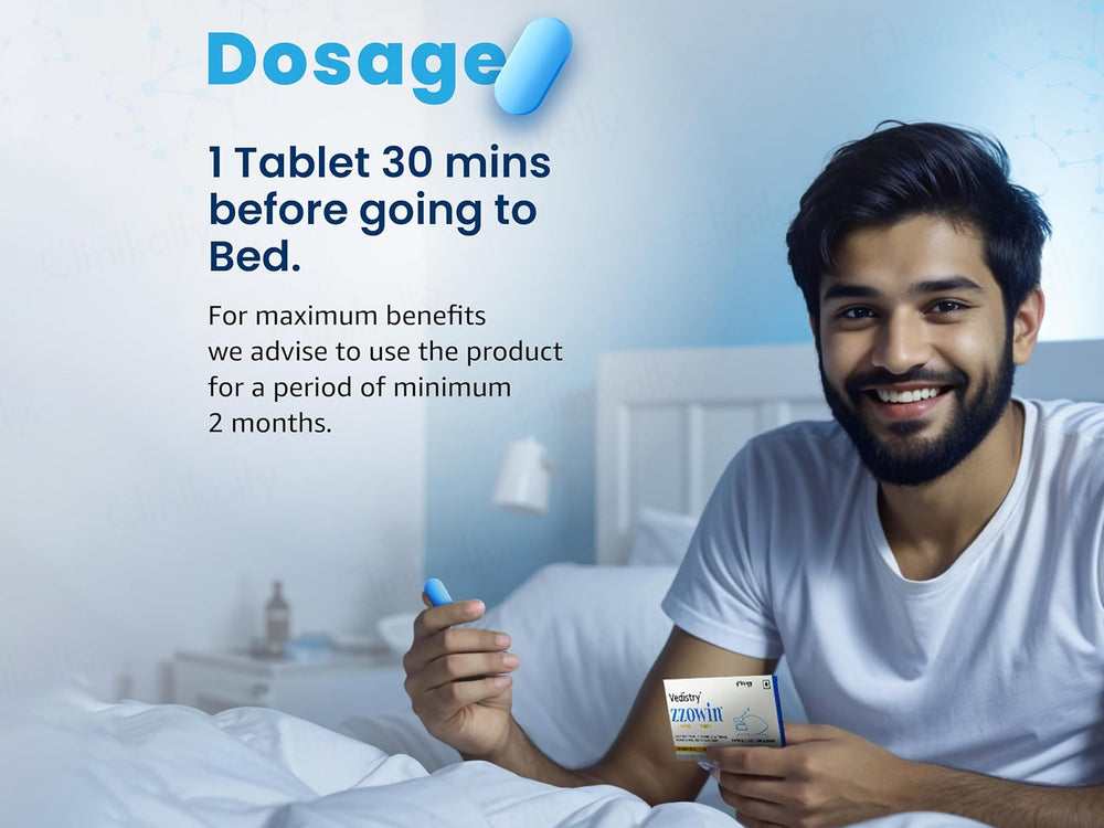 Vedistry Zzowin Nutra Tablet For Natural & Safe Sleep