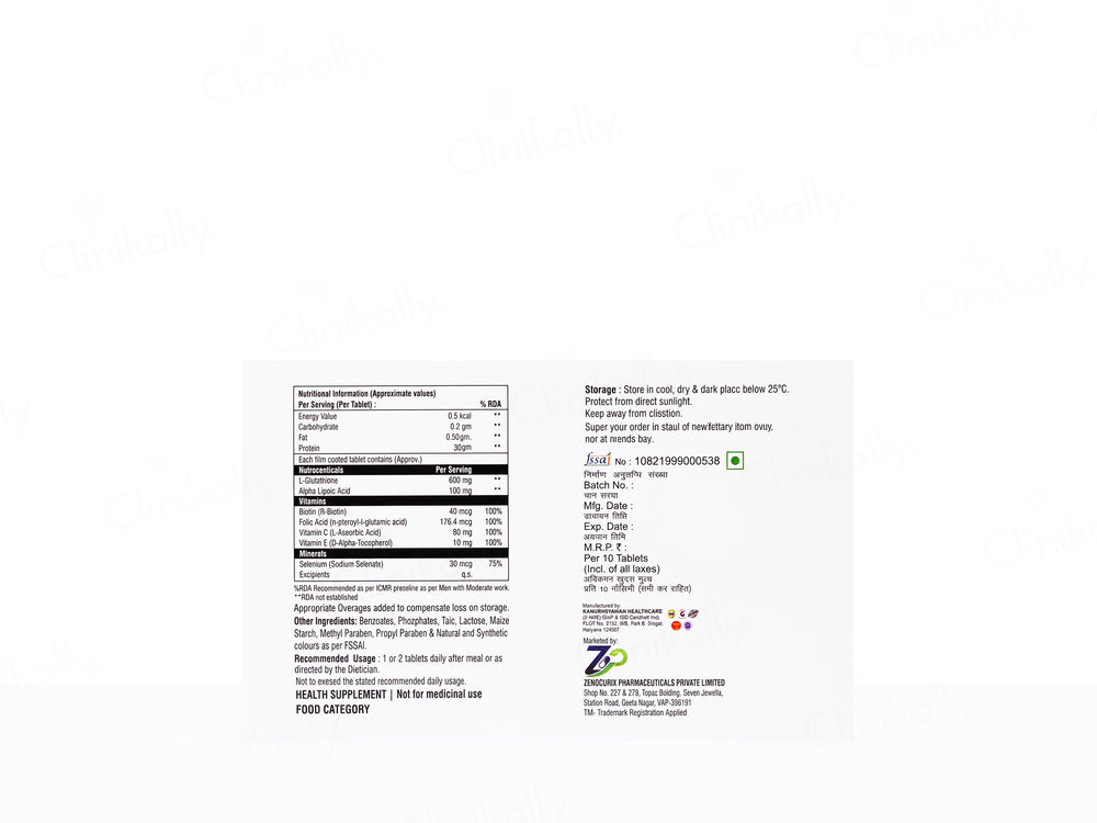 Vejex Forte Nutraceutical Tablet