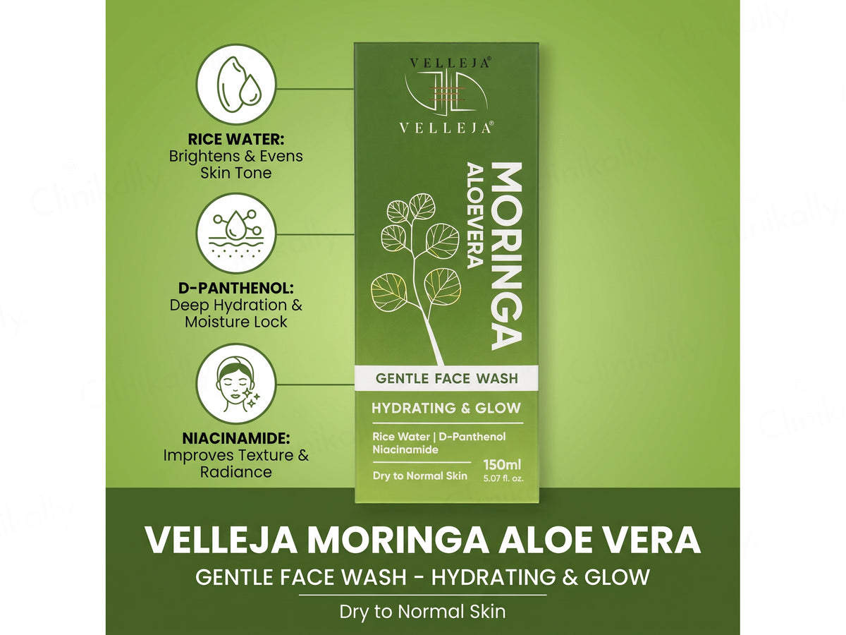 Velleja Moringa Aloevera Gentle Face Wash