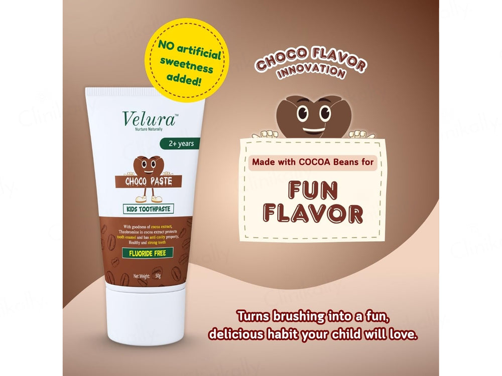 Velura Choco Paste Kids Toothpaste Kit